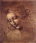 Leonardo Da Vinci Wall Art - The Lady of the Dishevelled Hair